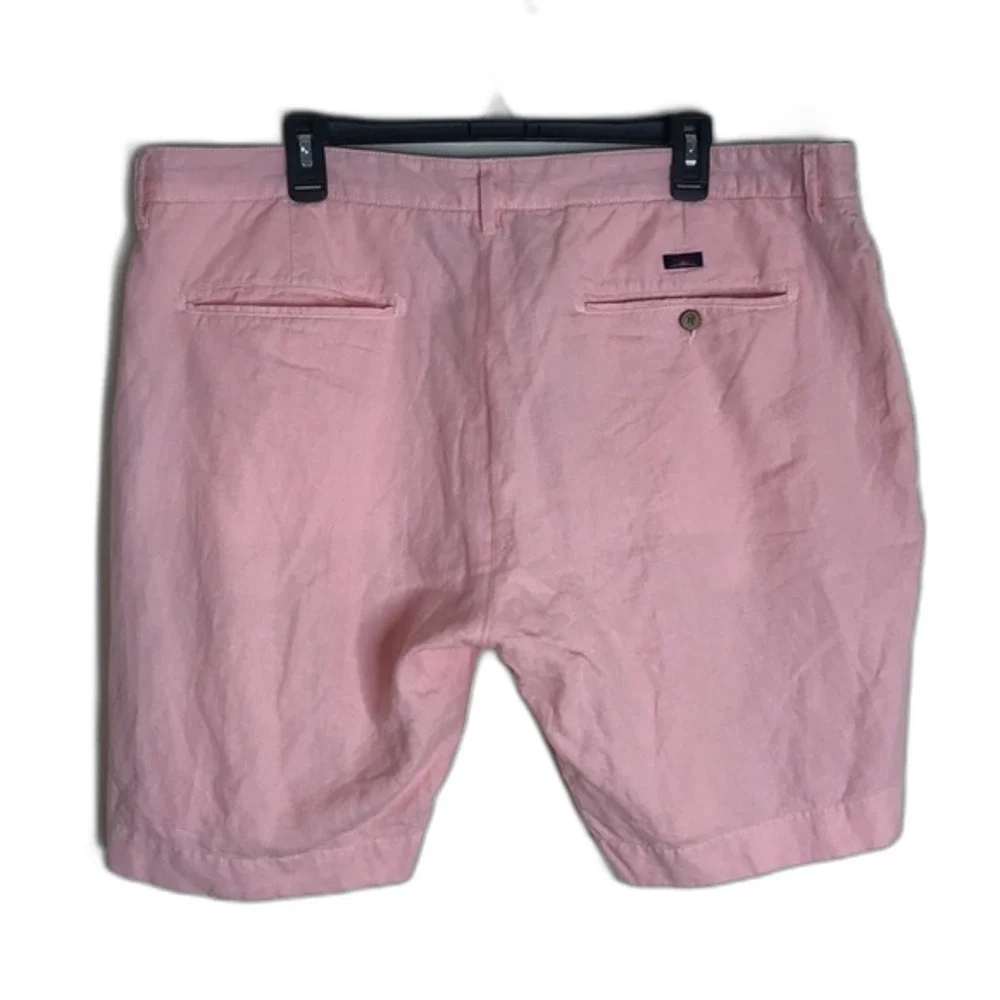 Faherty mens lightweight linen cotton casual chino shorts size 40